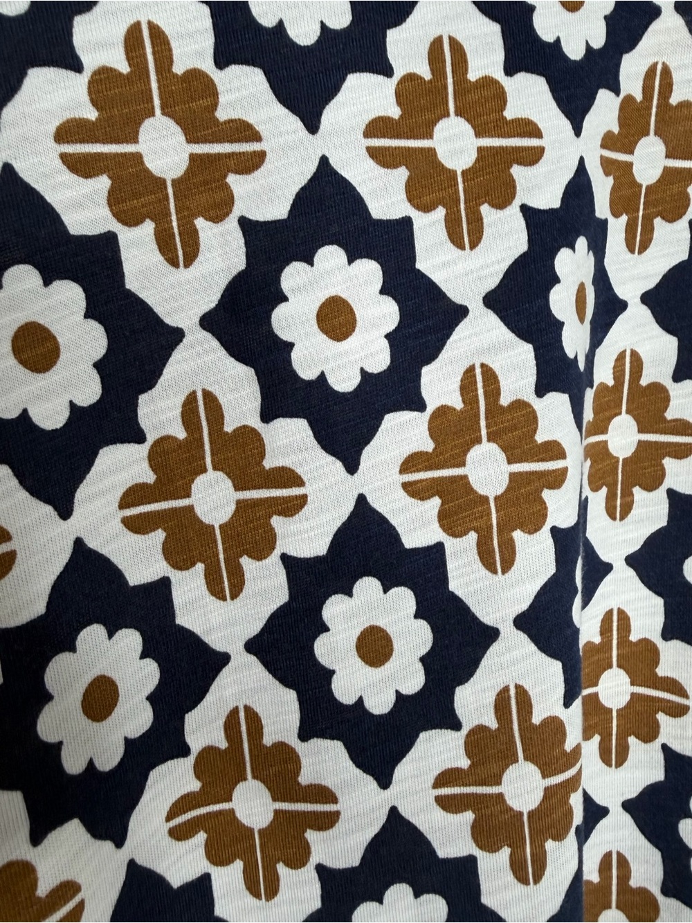 Boden Naomi Notch Jersey Maxi Dress Navy Floral Geometic 12 - Picture 9 of 9